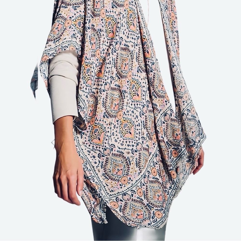 J.JILL - Soft Draped Ruana Shawl XL-3X